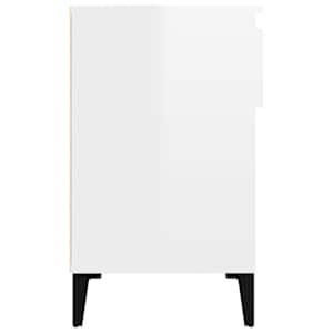 Botník bílý s vysokým leskem 102x36x60 cm kompozitní dřevo - obrázek 8
