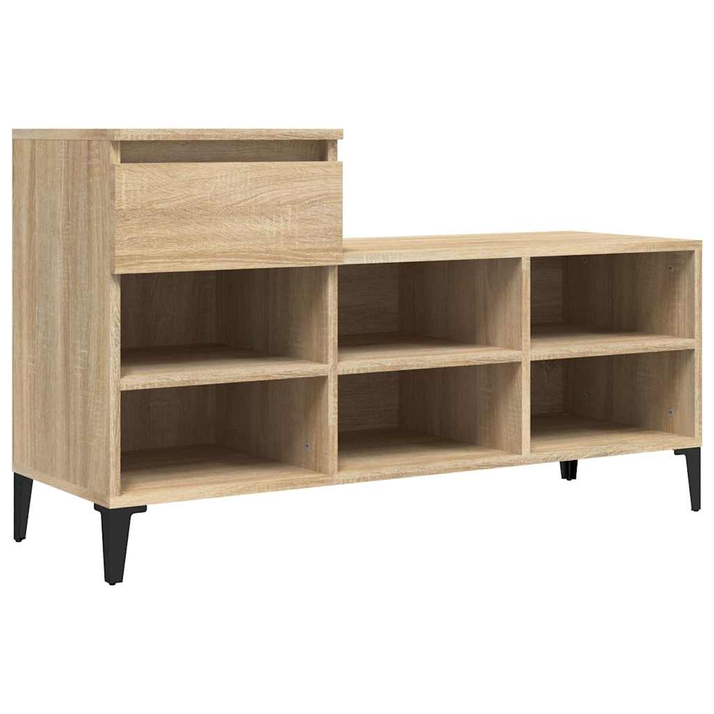 vidaXL Botník dub sonoma 102 x 36 x 60 cm kompozitní dřevo