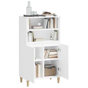 Skříň highboard bílá 60 x 36 x 110 cm kompozitní dřevo - obrázek 6