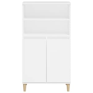 vidaXL Kaappi valkoinen 60x36x110 cm tekninen puu