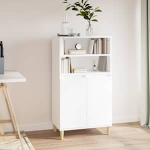 Visoka omara Bela 60x36x110 cm inženirski les