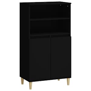 Skříň highboard černá 60 x 36 x 110 cm kompozitní dřevo - obrázek 2