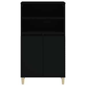Skříň highboard černá 60 x 36 x 110 cm kompozitní dřevo - obrázek 3