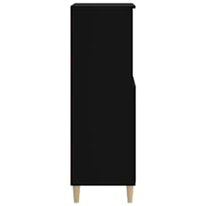 Skříň highboard černá 60 x 36 x 110 cm kompozitní dřevo - obrázek 4