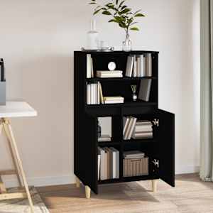 Skříň highboard černá 60 x 36 x 110 cm kompozitní dřevo - obrázek 5