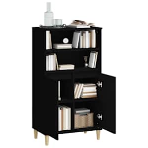 Skříň highboard černá 60 x 36 x 110 cm kompozitní dřevo - obrázek 6