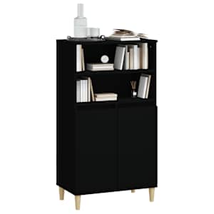Skříň highboard černá 60 x 36 x 110 cm kompozitní dřevo - obrázek 7