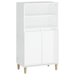 Skříň highboard bílá s vysokým leskem 60 x 36 x 110 cm kompozit - obrázek 2