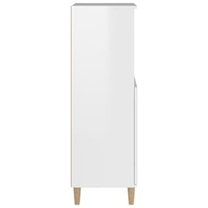 Skříň highboard bílá s vysokým leskem 60 x 36 x 110 cm kompozit - obrázek 4