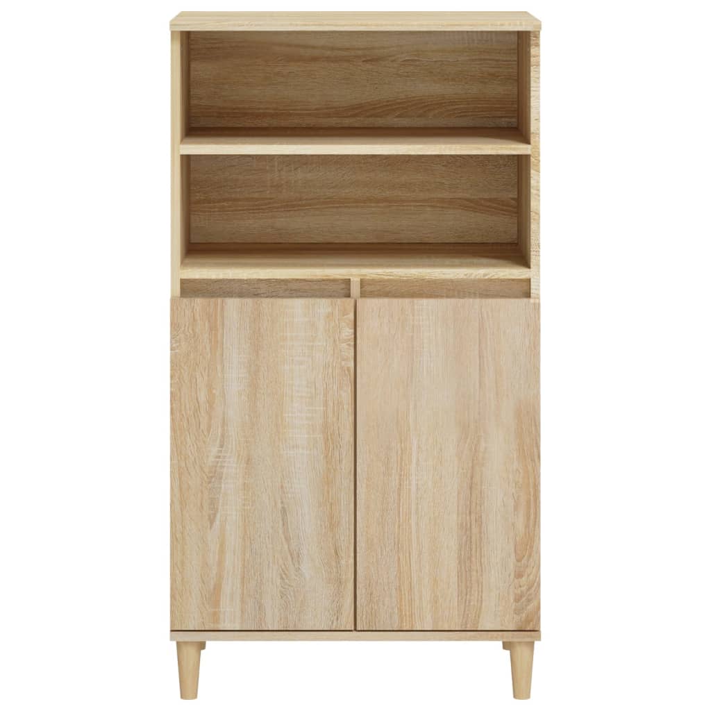 vidaXL Highboard Sonoma-Eiche 60x36x110 cm Holzwerkstoff