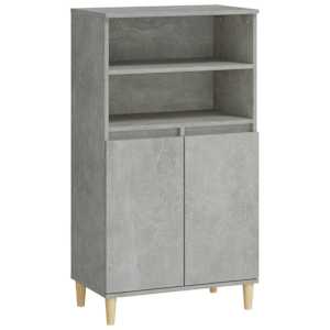 Skříň highboard betonově šedá 60 x 36 x 110 cm kompozitní dřevo - obrázek 2