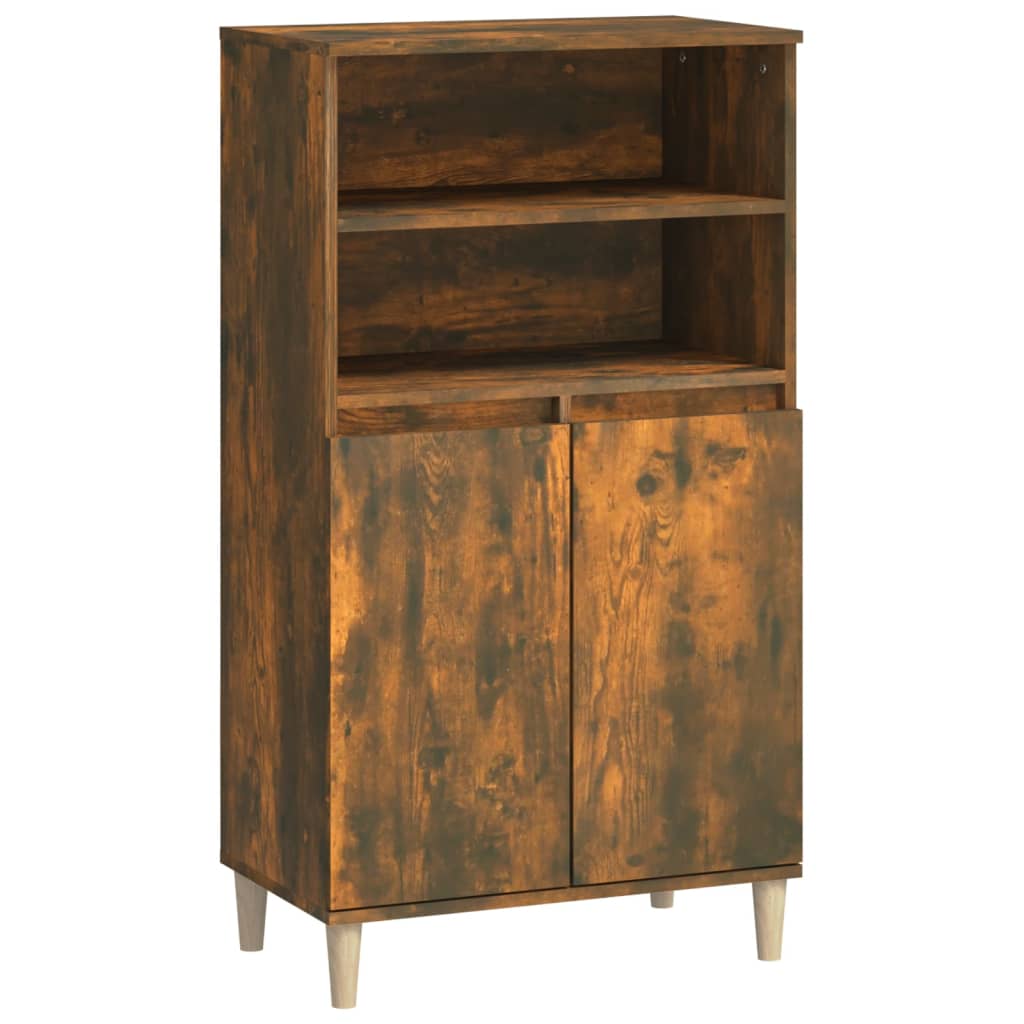 vidaXL Skříň highboard kouřový dub 60 x 36 x 110 cm kompozitní dřevo