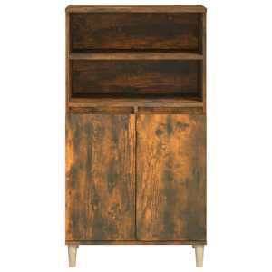 Skříň highboard kouřový dub 60 x 36 x 110 cm kompozitní dřevo - obrázek 3
