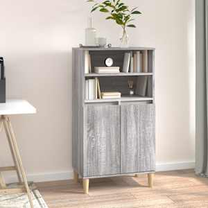Skříň highboard šedá sonoma 60 x 36 x 110 cm kompozitní dřevo - obrázek 1