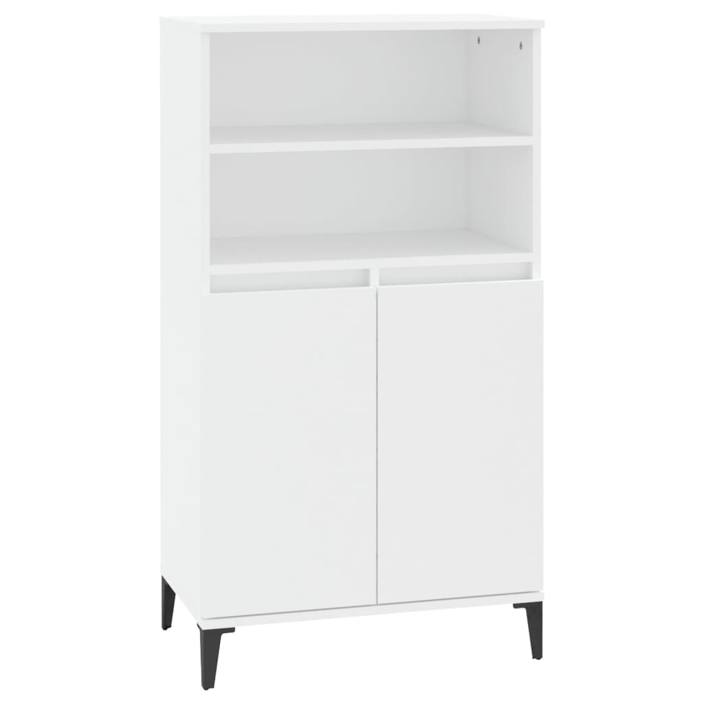 vidaXL Skříň highboard bílá 60 x 36 x 110 cm kompozitní dřevo