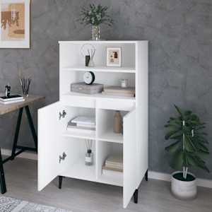 Skříň highboard bílá 60 x 36 x 110 cm kompozitní dřevo - obrázek 6