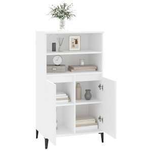 Skříň highboard bílá 60 x 36 x 110 cm kompozitní dřevo - obrázek 7