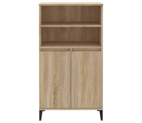 vidaXL Buffet haut Ch&ecirc;ne sonoma 60x36x110 cm Bois d'ing&eacute;nierie