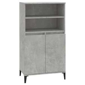 Skříň highboard betonově šedá 60 x 36 x 110 cm kompozitní dřevo - obrázek 2