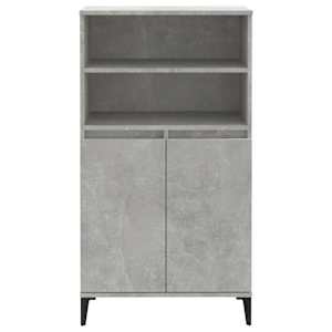 Skříň highboard betonově šedá 60 x 36 x 110 cm kompozitní dřevo - obrázek 3