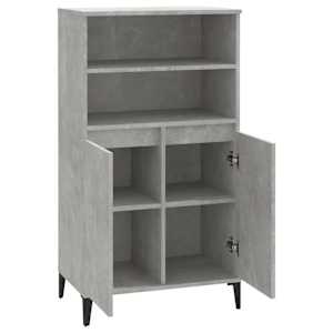 Skříň highboard betonově šedá 60 x 36 x 110 cm kompozitní dřevo - obrázek 4