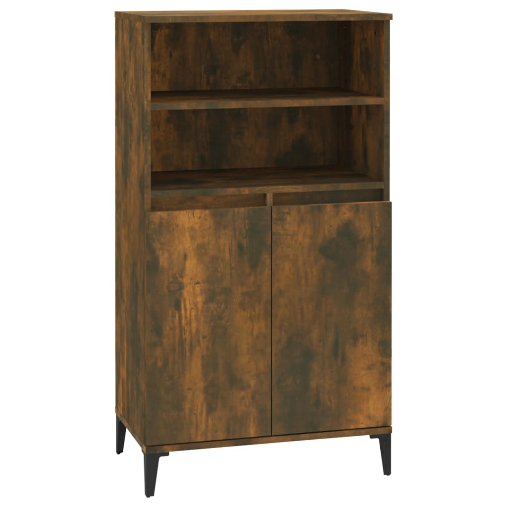 vidaXL Skříň highboard kouřový dub 60 x 36 x 110 cm kompozitní dřevo