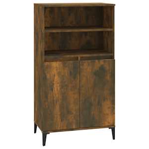Skříň highboard kouřový dub 60 x 36 x 110 cm kompozitní dřevo - obrázek 2