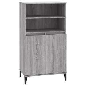 Skříň highboard šedá sonoma 60 x 36 x 110 cm kompozitní dřevo - obrázek 2