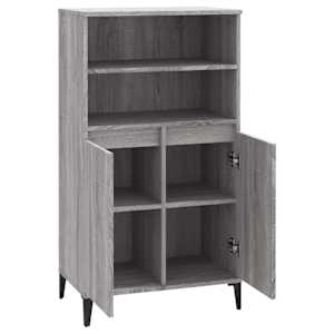 Skříň highboard šedá sonoma 60 x 36 x 110 cm kompozitní dřevo - obrázek 4