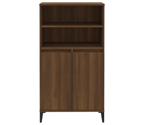 vidaXL Highboard Brown Oak 60x36x110 cm Engineered Wood