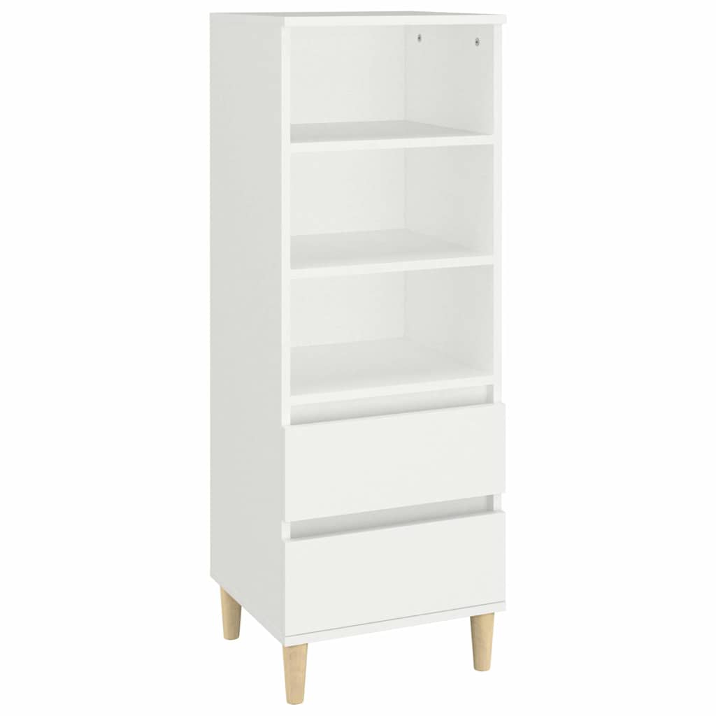 vidaXL Skříň highboard bílá 40 x 36 x 110 cm kompozitní dřevo