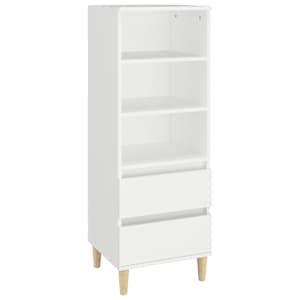 Skříň highboard bílá 40 x 36 x 110 cm kompozitní dřevo - obrázek 2