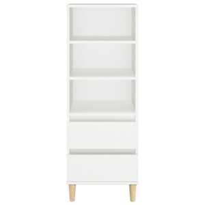 Skříň highboard bílá 40 x 36 x 110 cm kompozitní dřevo - obrázek 3