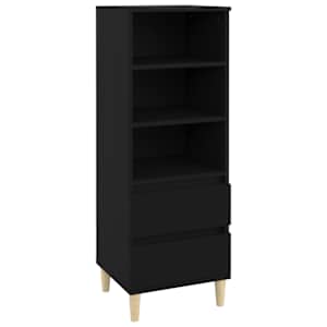 Skříň highboard černá 40 x 36 x 110 cm kompozitní dřevo - obrázek 2