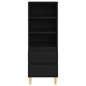 Skříň highboard černá 40 x 36 x 110 cm kompozitní dřevo - obrázek 3