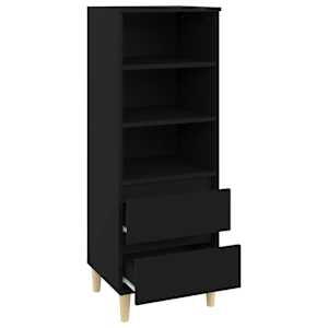 Skříň highboard černá 40 x 36 x 110 cm kompozitní dřevo - obrázek 4