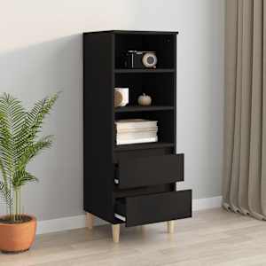 Skříň highboard černá 40 x 36 x 110 cm kompozitní dřevo - obrázek 6