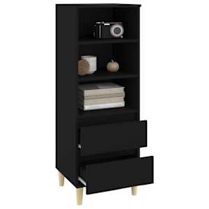 Skříň highboard černá 40 x 36 x 110 cm kompozitní dřevo - obrázek 7