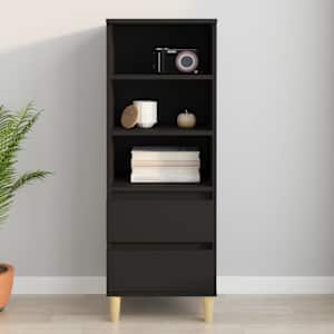 Skříň highboard černá 40 x 36 x 110 cm kompozitní dřevo - obrázek 1