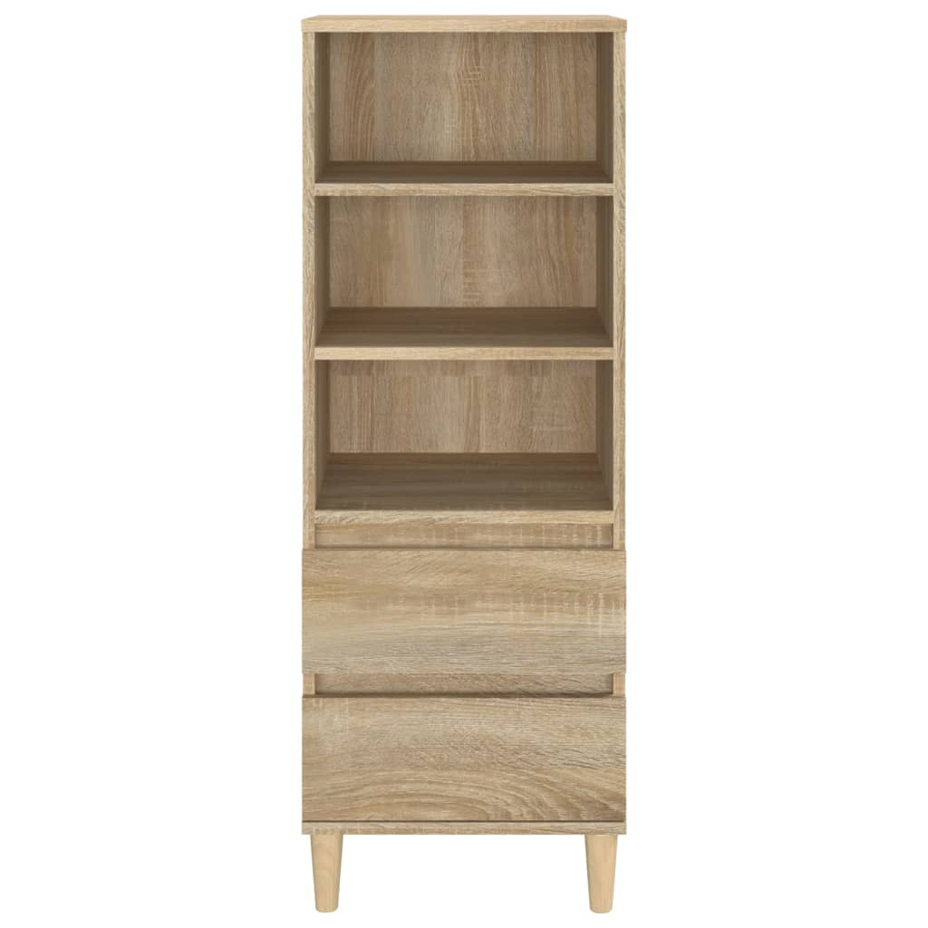 vidaXL Aparador alto madera contrachapada roble Sonoma 40x36x110 cm