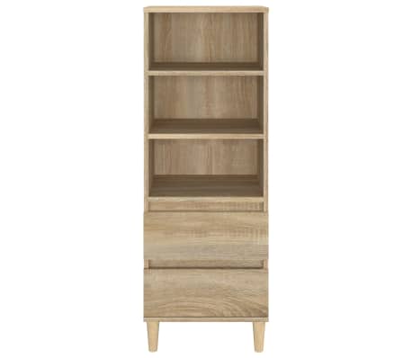 vidaXL Aparador alto madera contrachapada roble Sonoma 40x36x110 cm