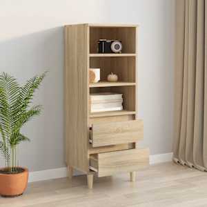 Skříň highboard dub sonoma 40 x 36 x 110 cm kompozitní dřevo - obrázek 6