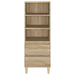 vidaXL Komoda, ąžuolo spalvos, 40x36x110cm, apdirbta mediena