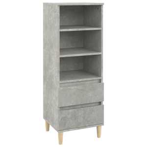 Skříň highboard betonově šedá 40 x 36 x 110 cm kompozitní dřevo - obrázek 2