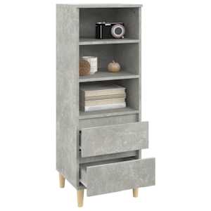 Skříň highboard betonově šedá 40 x 36 x 110 cm kompozitní dřevo - obrázek 7
