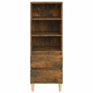 Skříň highboard kouřový dub 40 x 36 x 110 cm kompozitní dřevo - obrázek 3