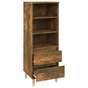 Skříň highboard kouřový dub 40 x 36 x 110 cm kompozitní dřevo - obrázek 4