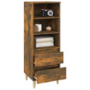 Skříň highboard kouřový dub 40 x 36 x 110 cm kompozitní dřevo - obrázek 7