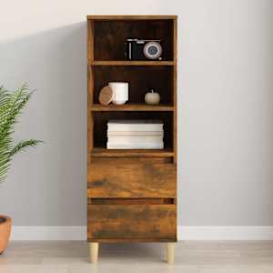 Skříň highboard kouřový dub 40 x 36 x 110 cm kompozitní dřevo - obrázek 1