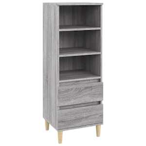 Skříň highboard šedá sonoma 40 x 36 x 110 cm kompozitní dřevo - obrázek 2